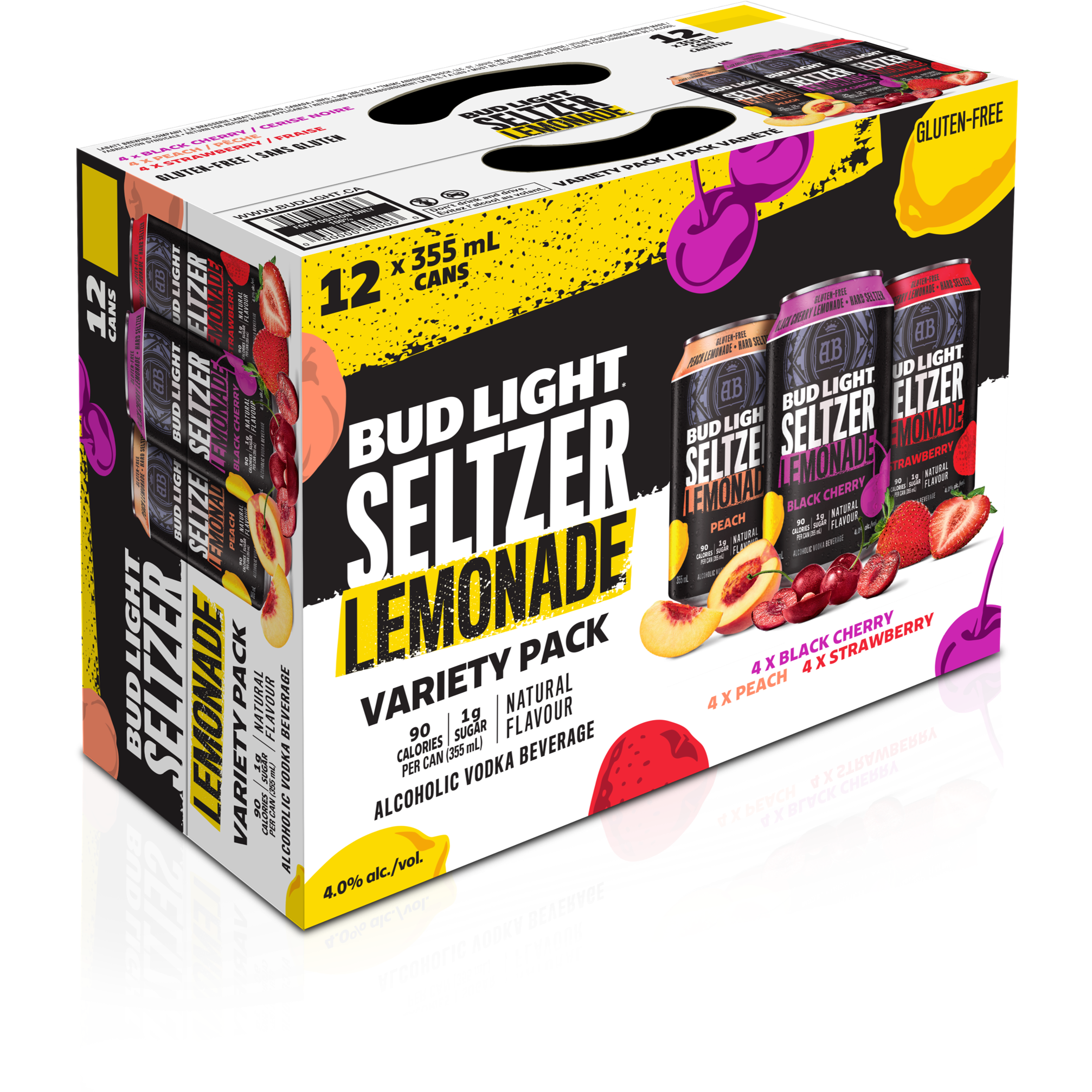 Bud Light Lemonade Seltzer Variety Pack 12 Cans