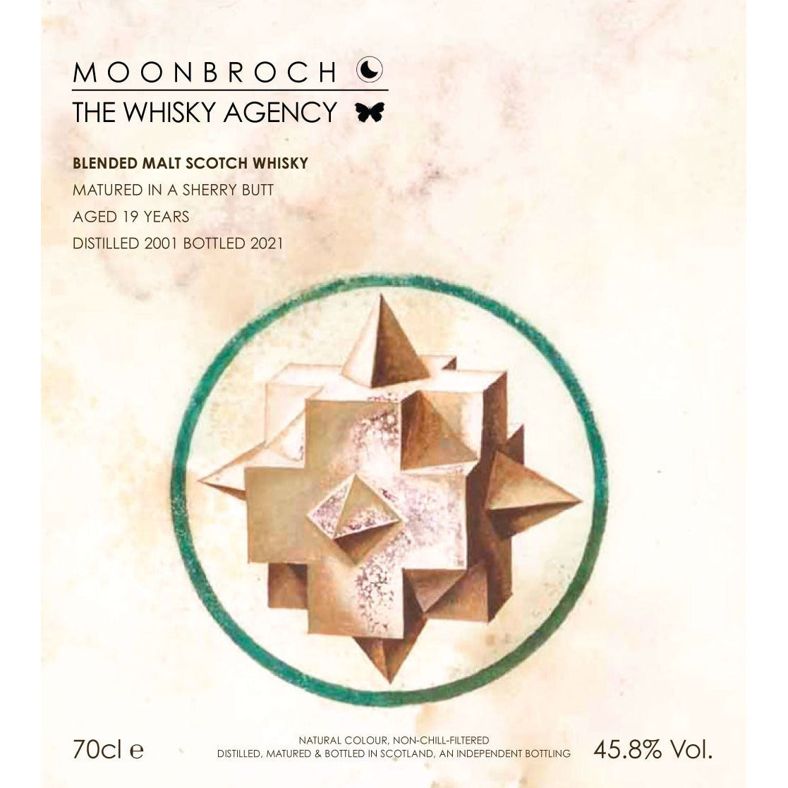 The Whisky Agency x Moonbroch Blended Malt 2001 19 Year Old 45.8% ABV
