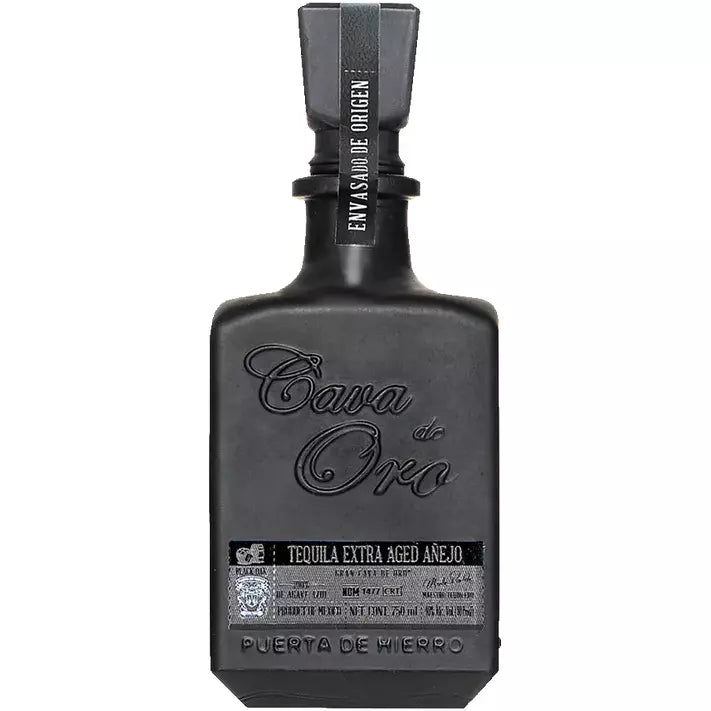 Cava de Oro Extra Aged Anejo Black Tequila
