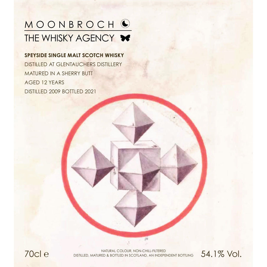 The Whisky Agency x Moonbroch Glentauchers 2009 12 Year Old 54.1% ABV