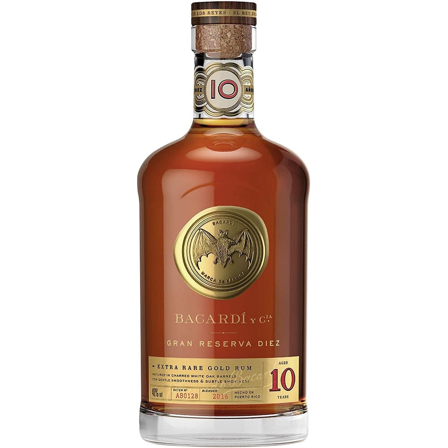 Bacardi Gran Reserva Diez 10 Year Old Extra Rare Gold Rum
