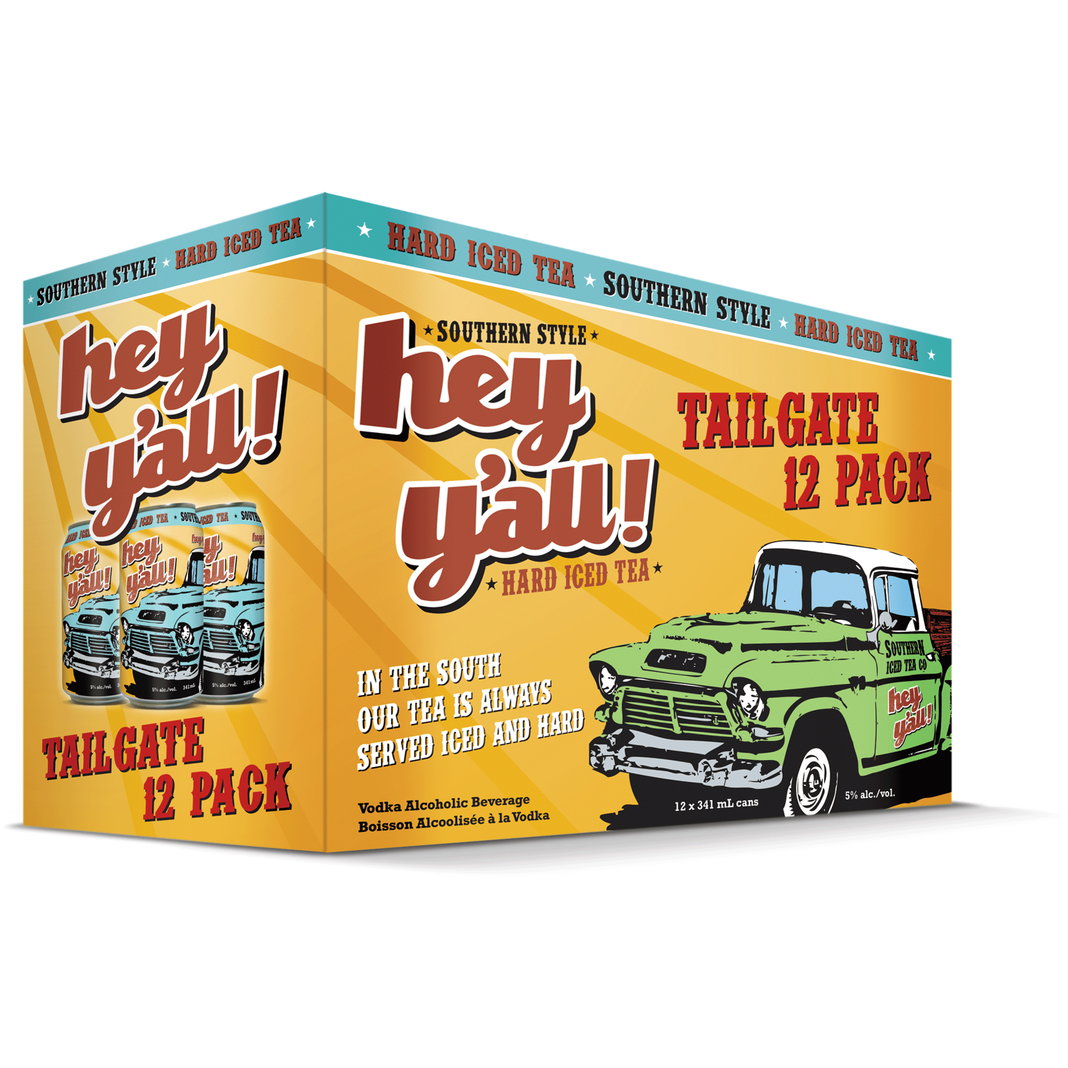 Hey Y'All Tailgate Hard Iced Tea 12 Cans