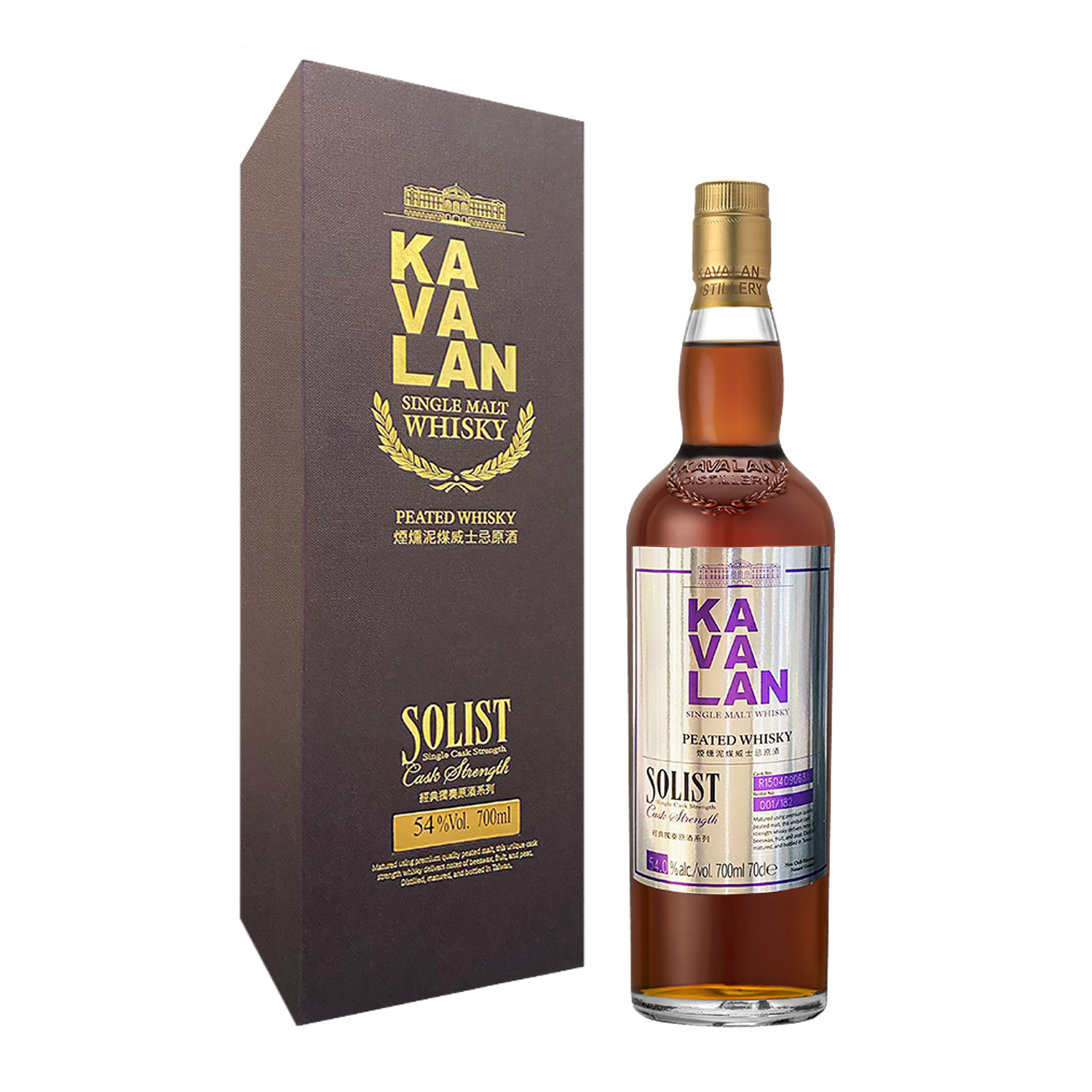 Kavalan Solist Peated Cask Taiwanese Single Malt Whisky