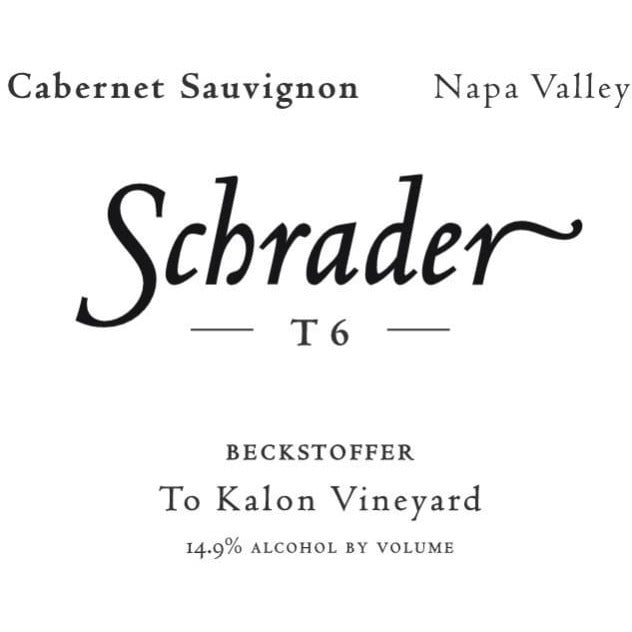 Schrader T6 Beckstoffer To Kalon Vineyard Cabernet Sauvignon 2019