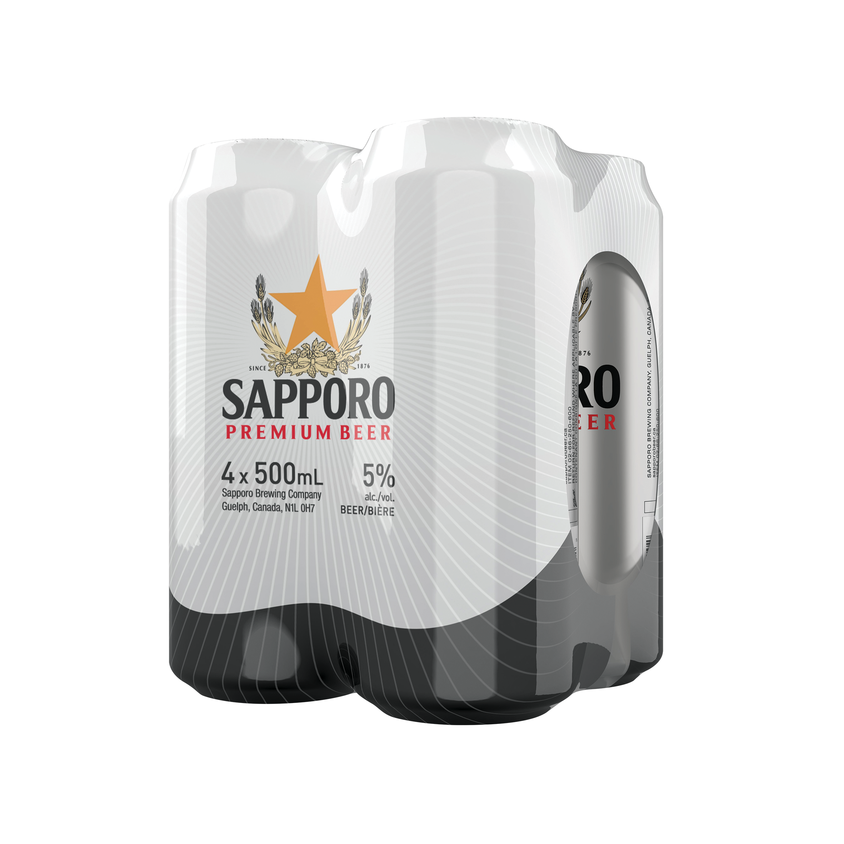 Sapporo 4 Tall Cans