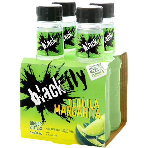 Black Fly Tequila Margarita 4 Bottles