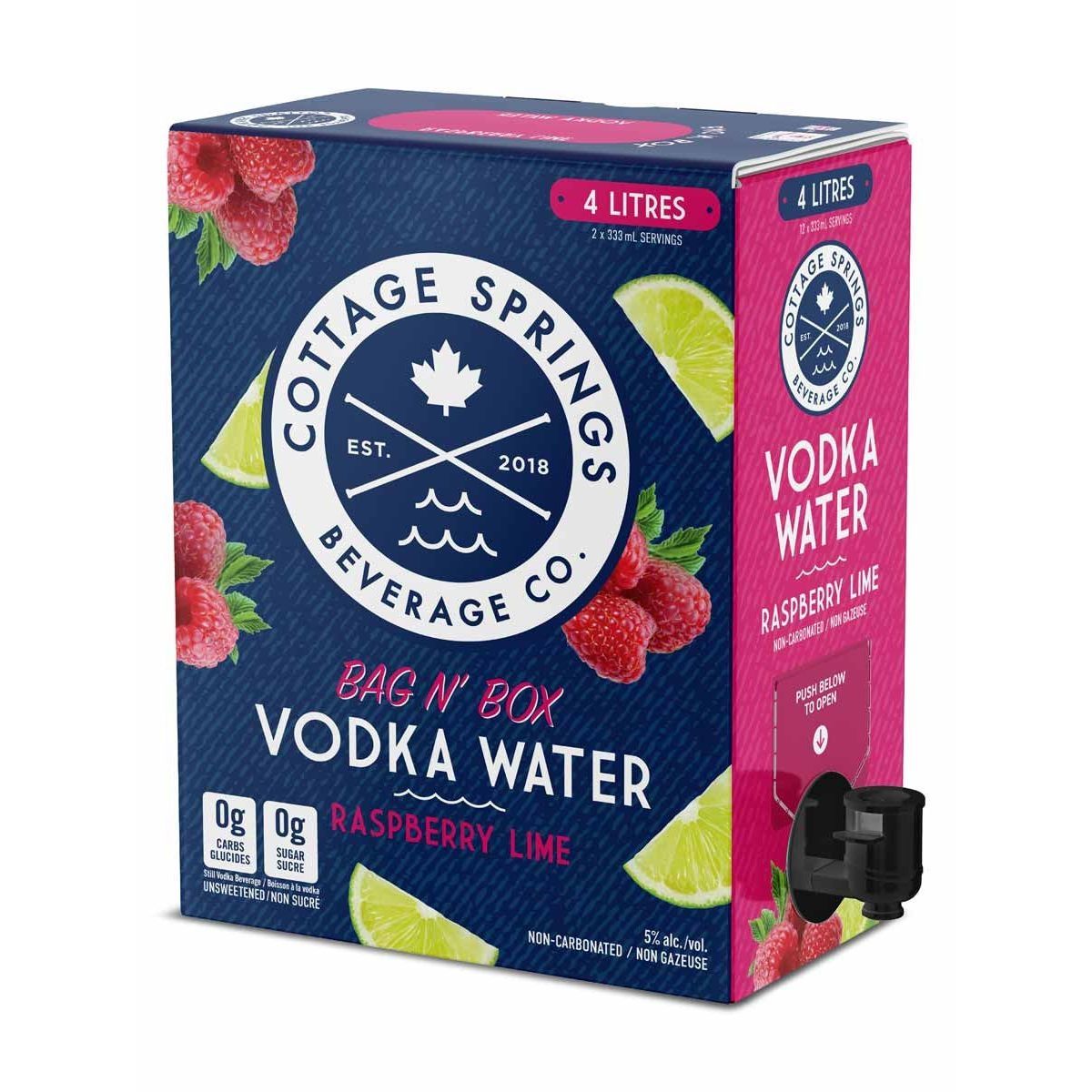 Cottage Springs Raspberry Lime 6 Cans