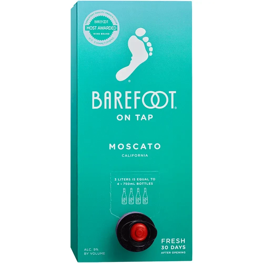 Barefoot Moscato 3L Bib