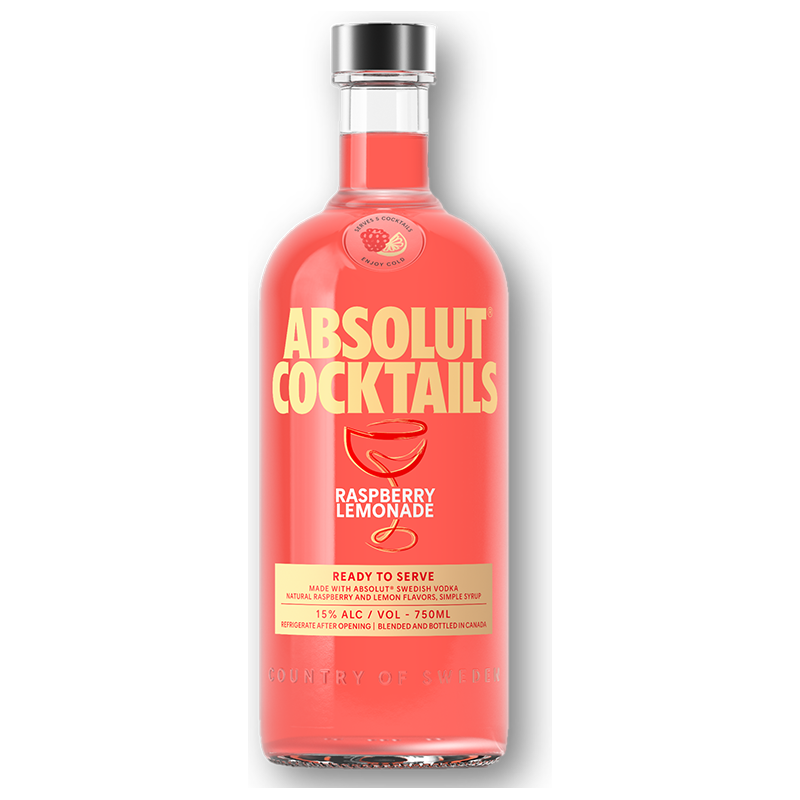 Absolut Raspberry Lemonade Cocktail 750ml – BSW Liquor