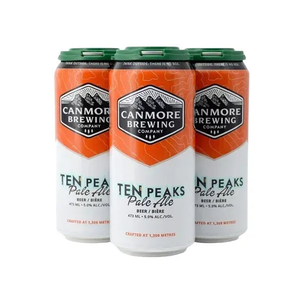 Canmore Brewing Ten Peaks Pale Ale 4 Tall Cans