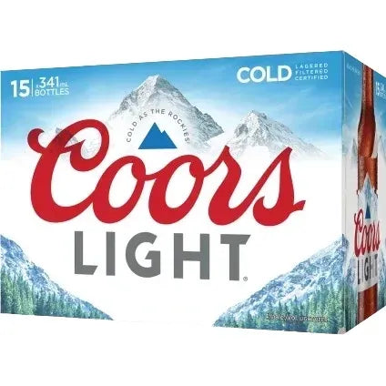 Coors Light 15 Bottles