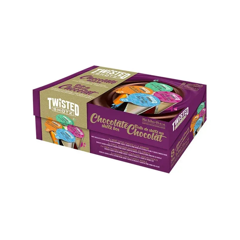 Twisted Shotz Chocolate Box 8 x 30ml