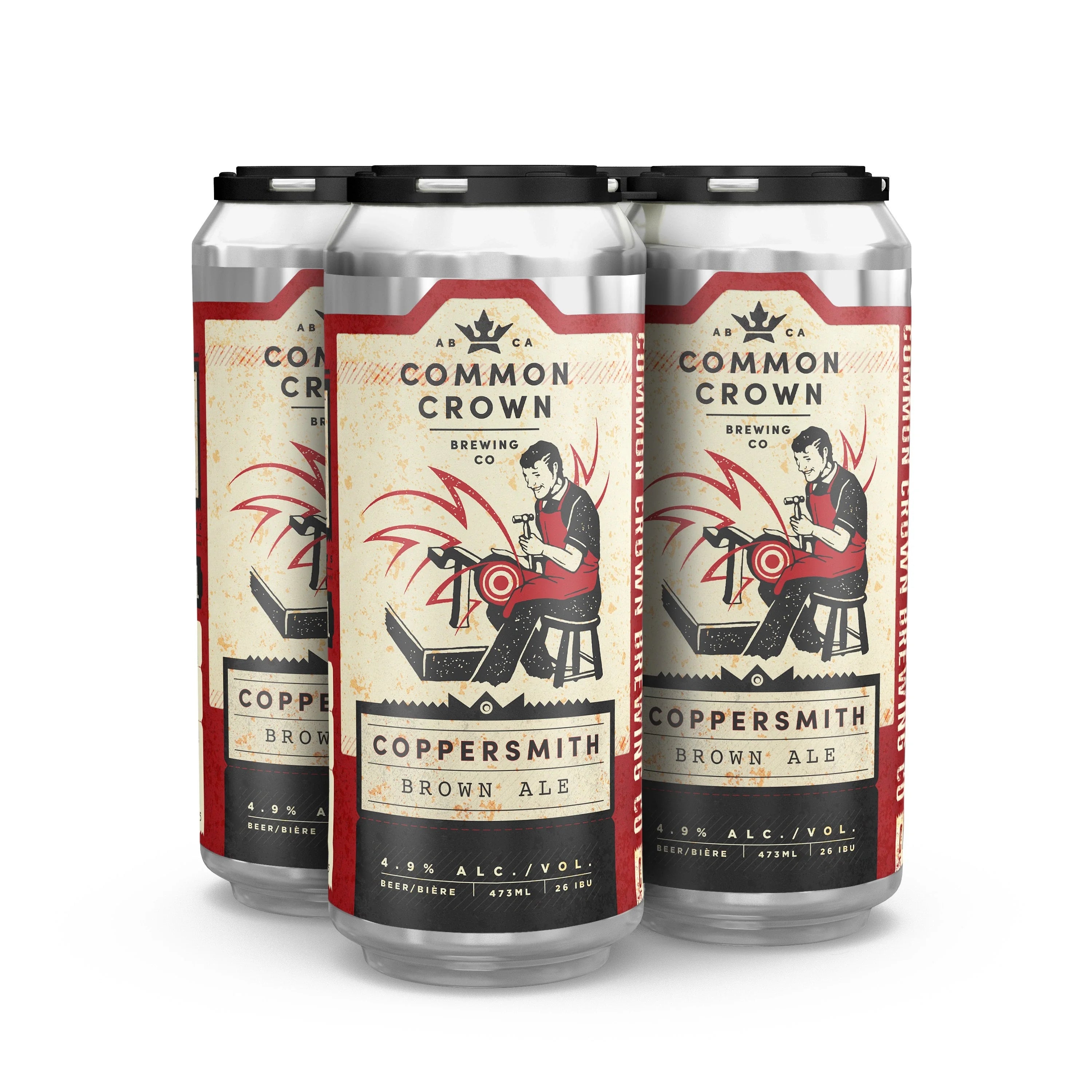 Common Crown Coppersmith Brown Ale 4 Tall Cans