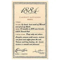 Escorihuela Gascon MEG Escorihuela 1884 Malbec - Cabernet Sauvignon 2018 750ml