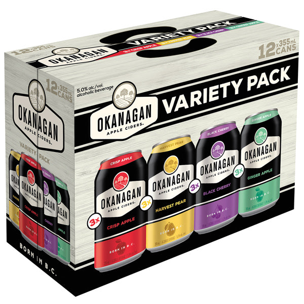 Okanagan Cider Variety Pack 12 Cans