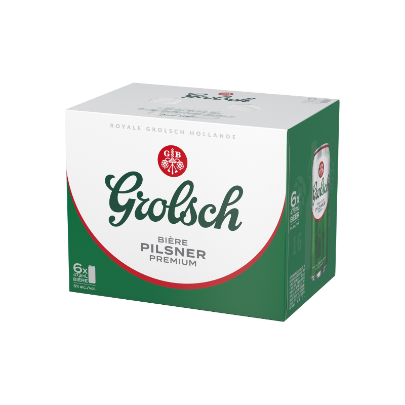 Grolsch Premium Lager 6 Tall Cans