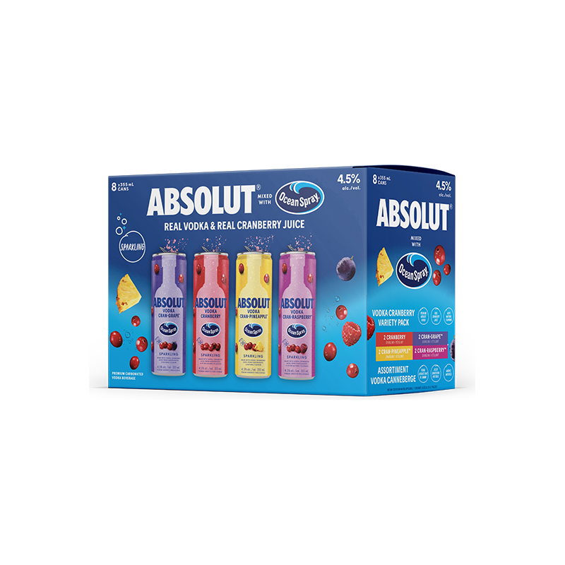 Absolut X Ocean Spray Variety Pack
