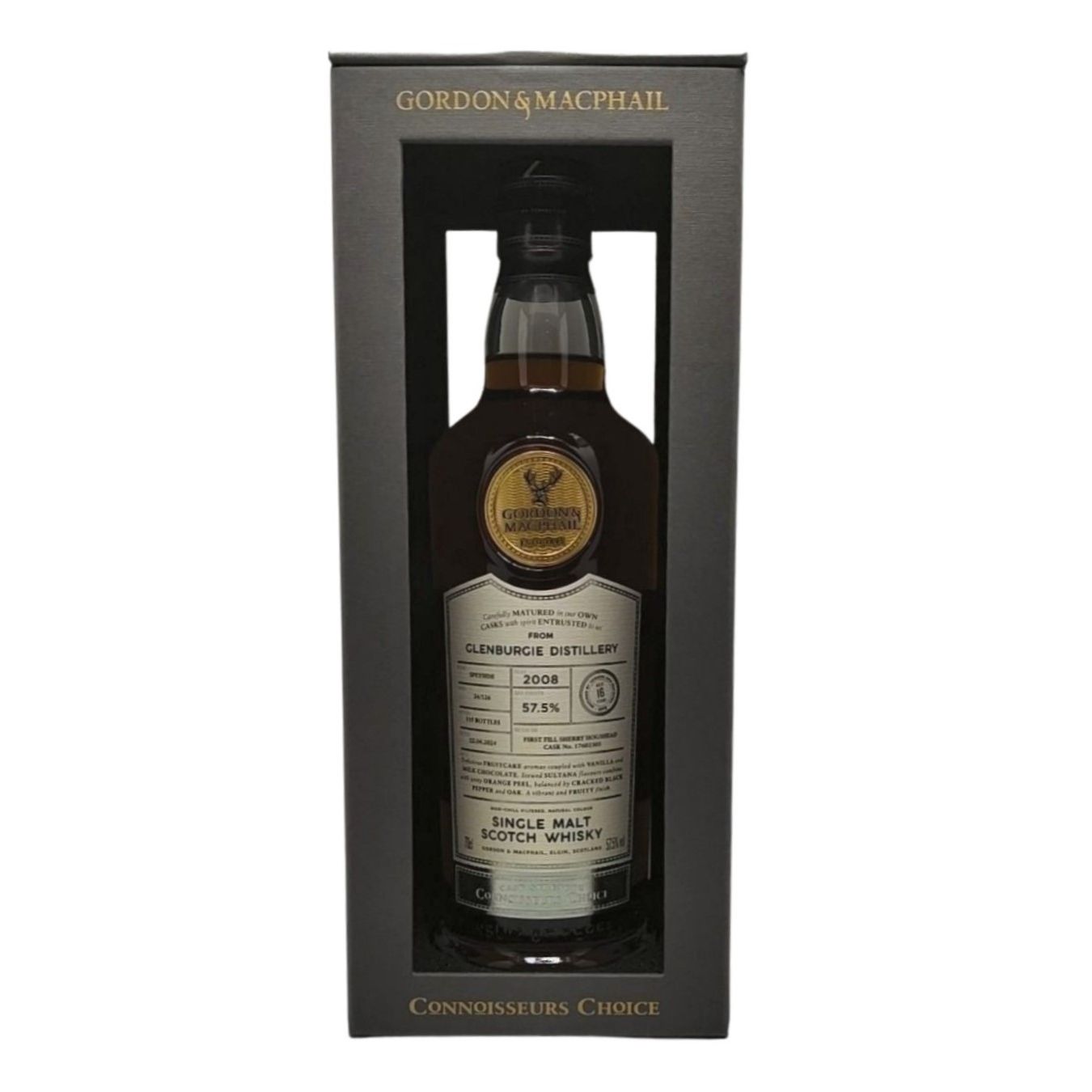 Gordon & MacPhail Connoisseur's Choice Glenburgie 2008 16 Year Old 57.5% ABV