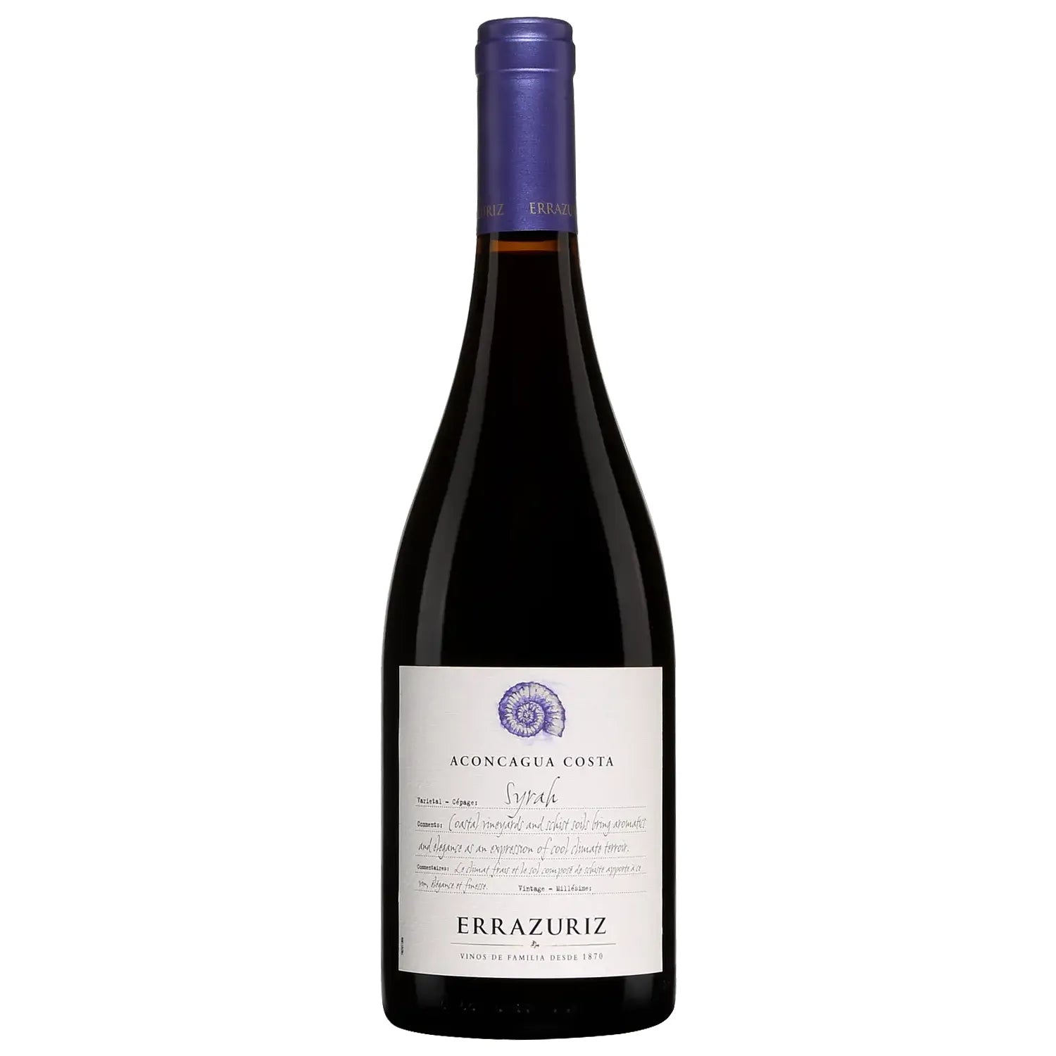 Errazuriz Aconcagua Costa Syrah 2019 750ml