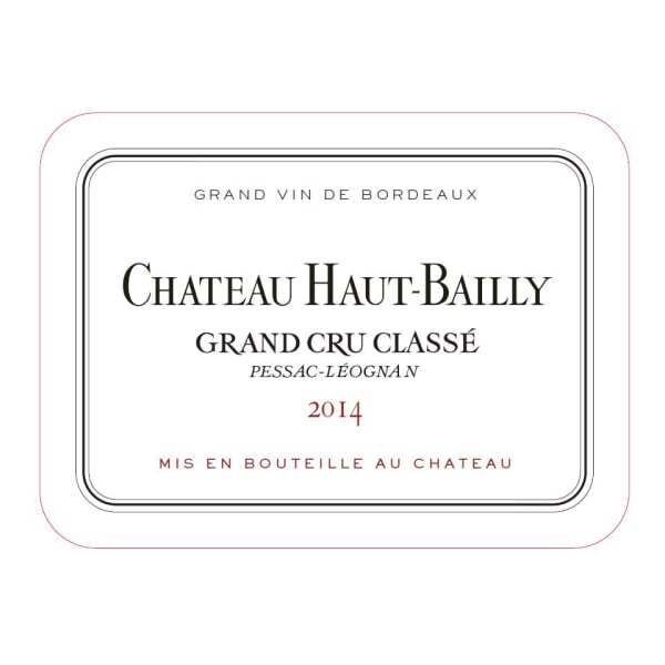 Chateau Haut-Bailly Chateau Haut-Bailly (Cru Classe De Graves) 2014 750ml