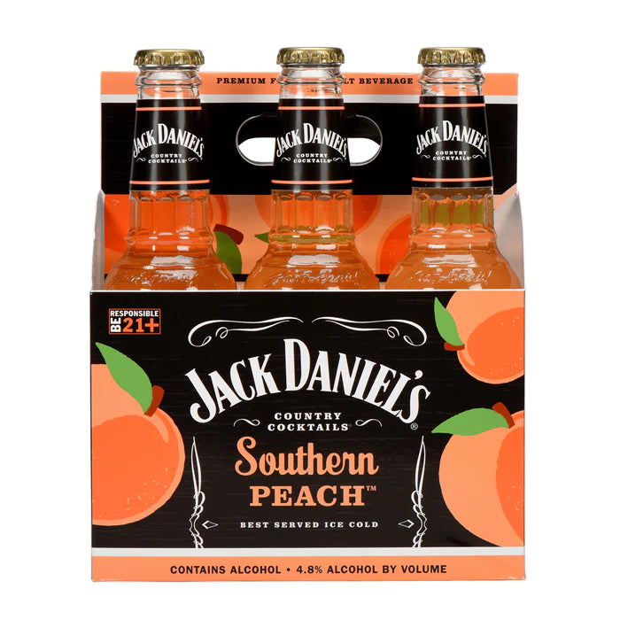 Jack Daniel's Country Cocktails Southern Peach 6 Bottles