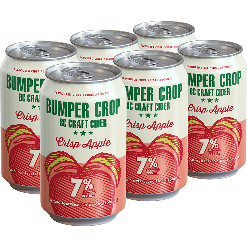 Bumper Crop Crisp Apple Cider 6x355ml Cans
