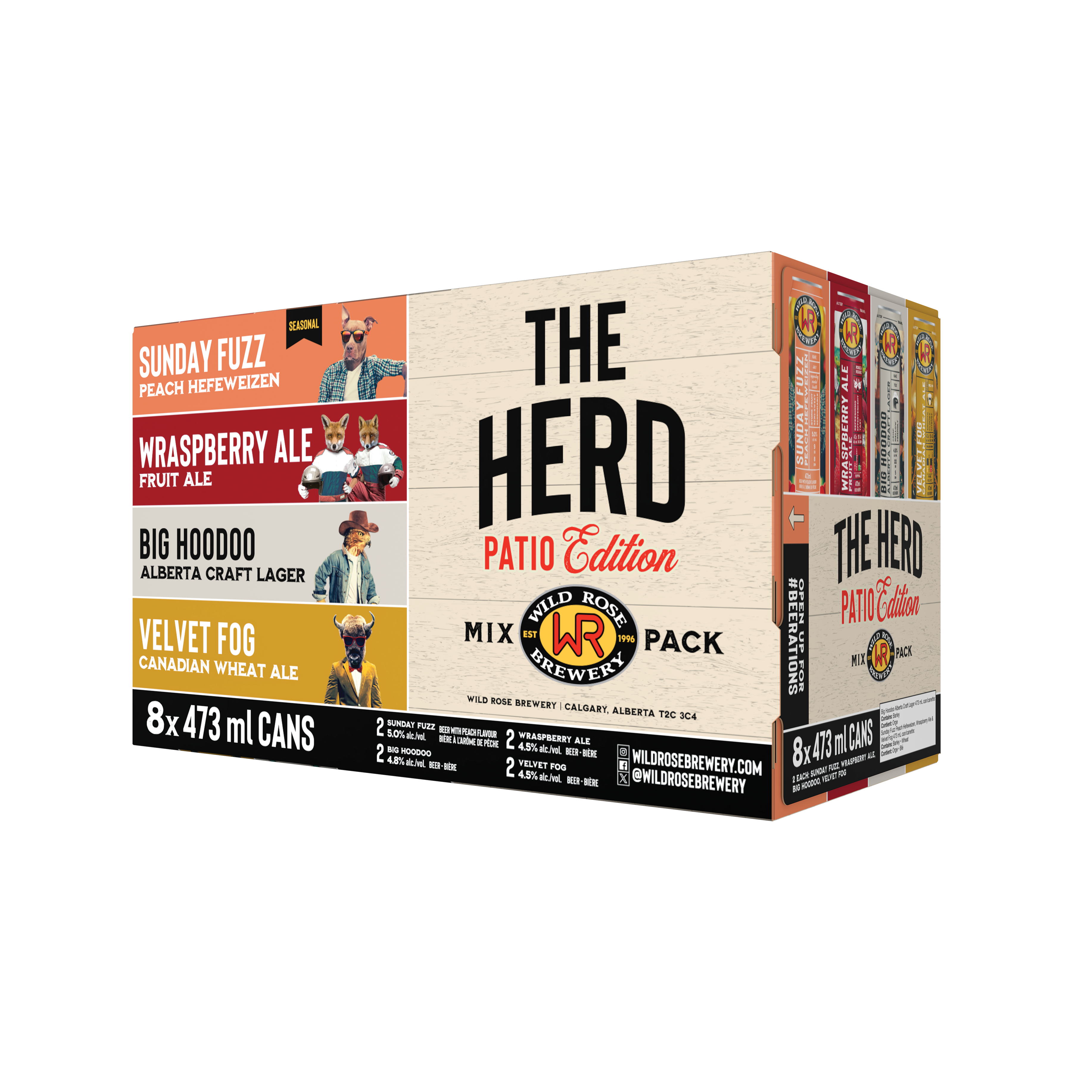 Wild Rose Patio Mixed Pack 8 Tall Cans