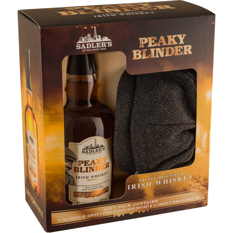 Peaky Blinder Irish Whiskey Cap Gift Pack 700ml