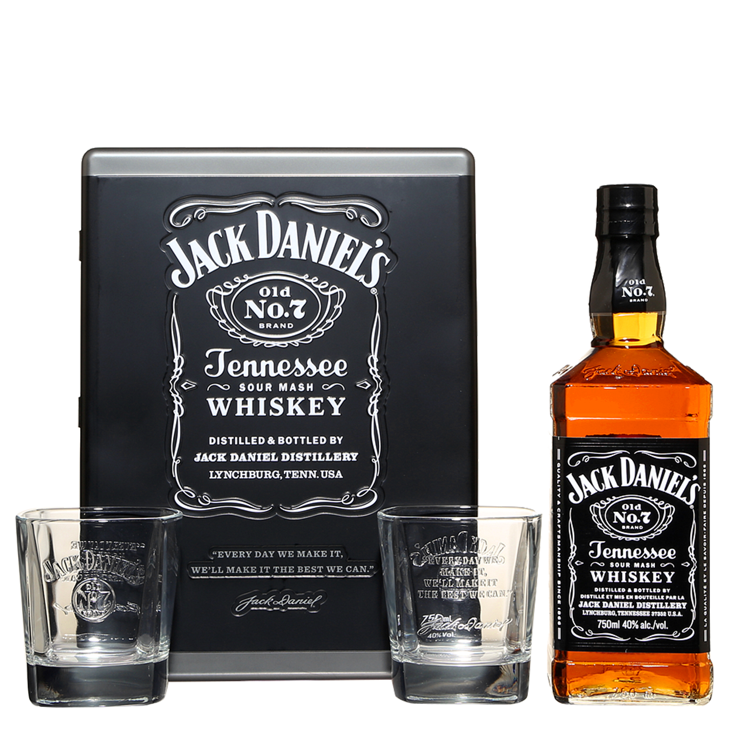 Jack Daniel's Tennessee Whisky Gift Pack 750ml