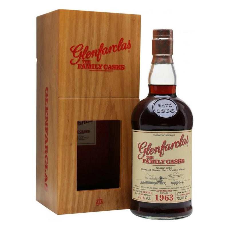 Glenfarclas 1963 51 Year Old A14 Cask 178 Sherry Hogshead 45.1% ABV 700ml