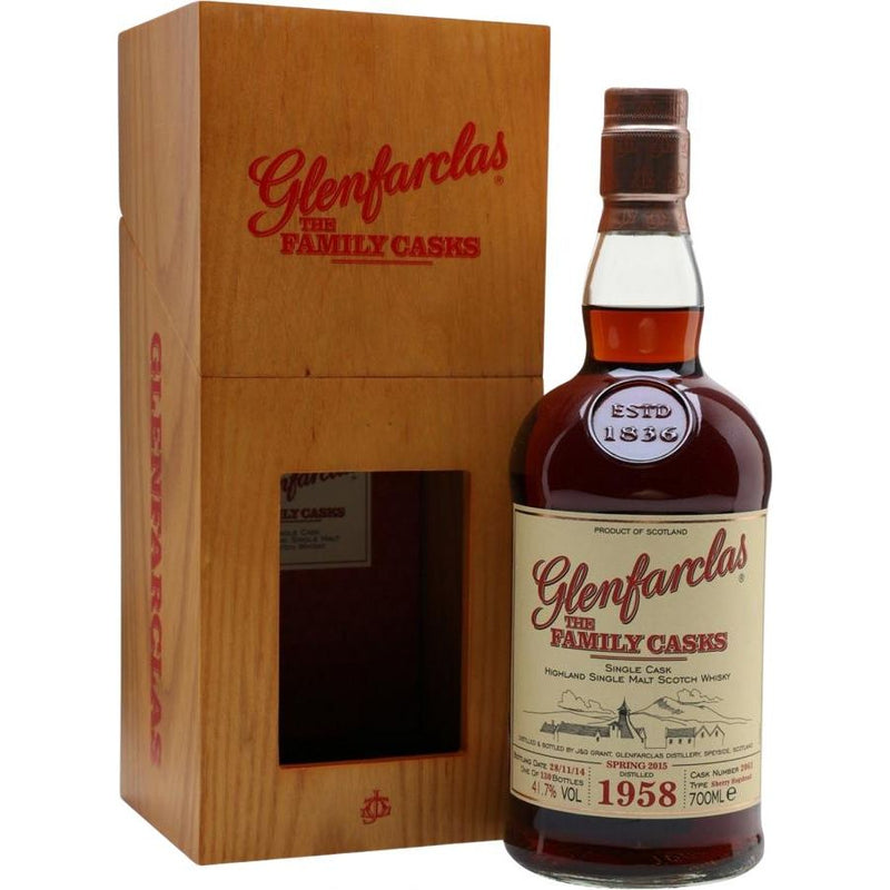 Glenfarclas 1958 56 Year Old SP15 Cask 2061 Sherry Hogshead 41.7% ABV 700ml