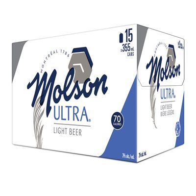 Molson Ultra 15 Cans