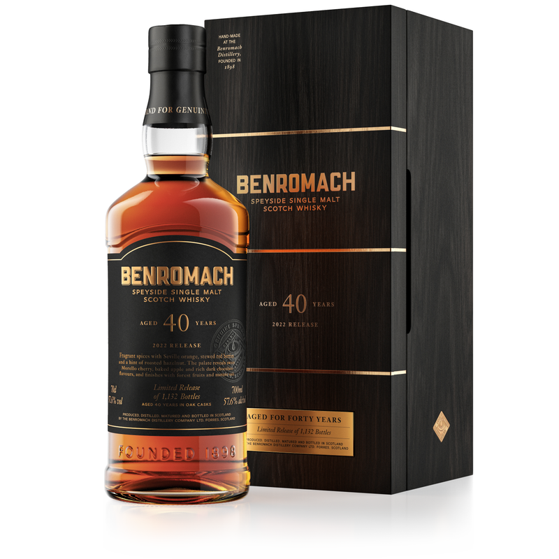 Benromach 40 Year Old 2022 Release 57.6% ABV 700ml