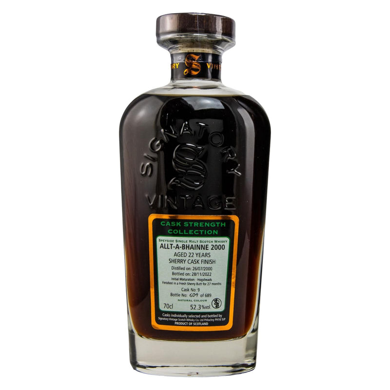 Signatory Vintage Allt-A-Bhainne 2000 22 Year Old 52.3% 700ml