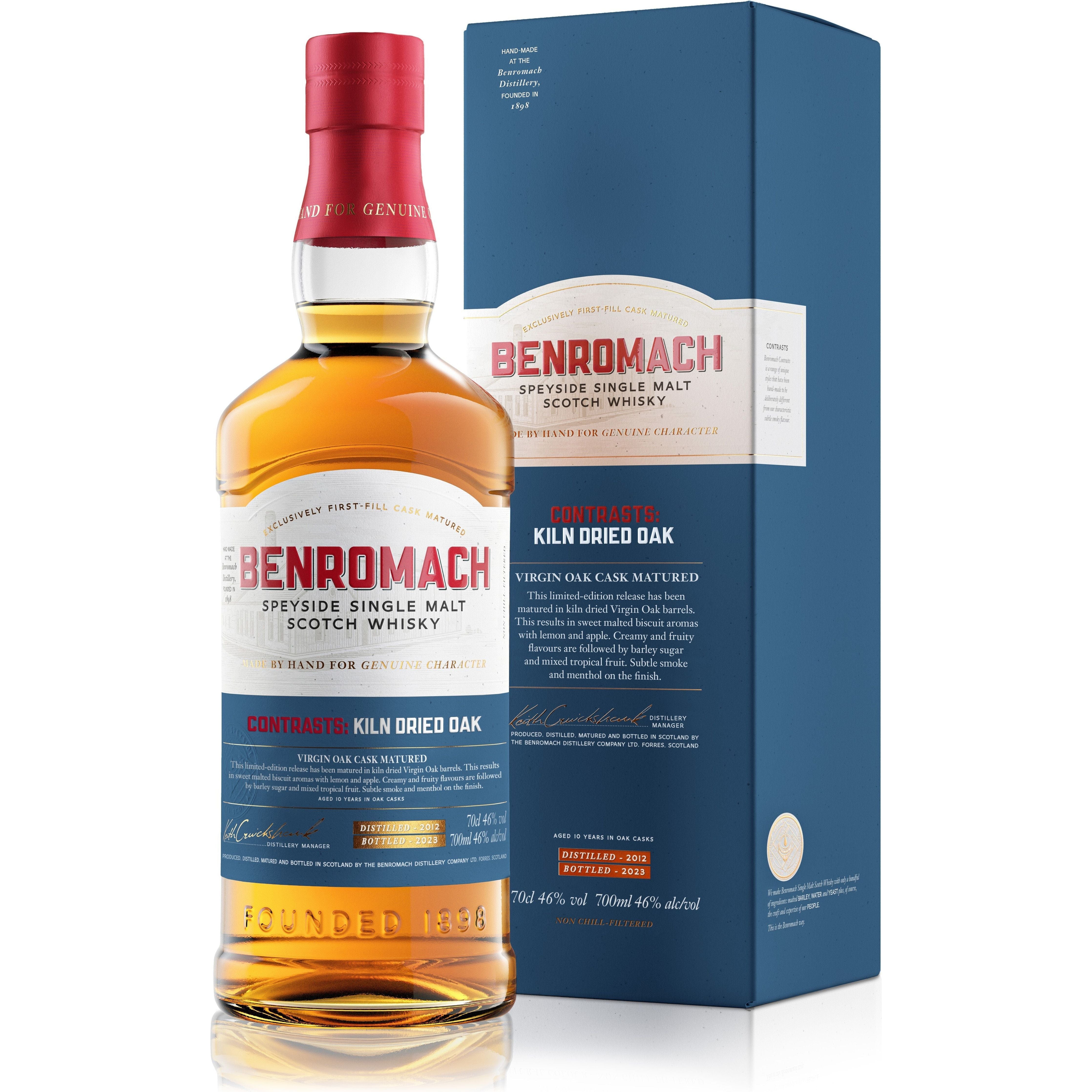 Benromach Contrasts: Kiln Dried Oak 2012 46% ABV 700ml