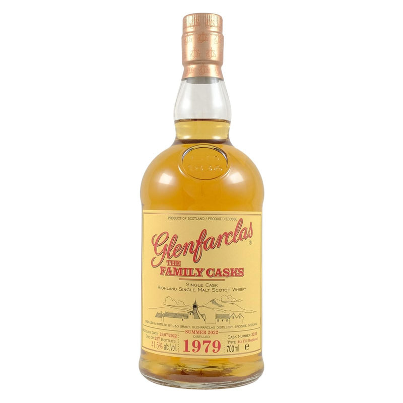 Glenfarclas 1979 43 Year Old S22 Cask 3230 4th Fill Hogshead 41.5% ABV 700ml