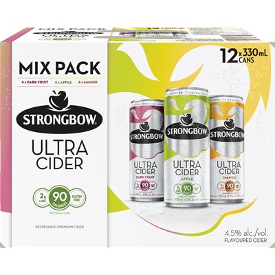 Strongbow Ultra Variety Pack 12 Cans