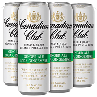 Canadian Club & Ginger Ale 6 Cans