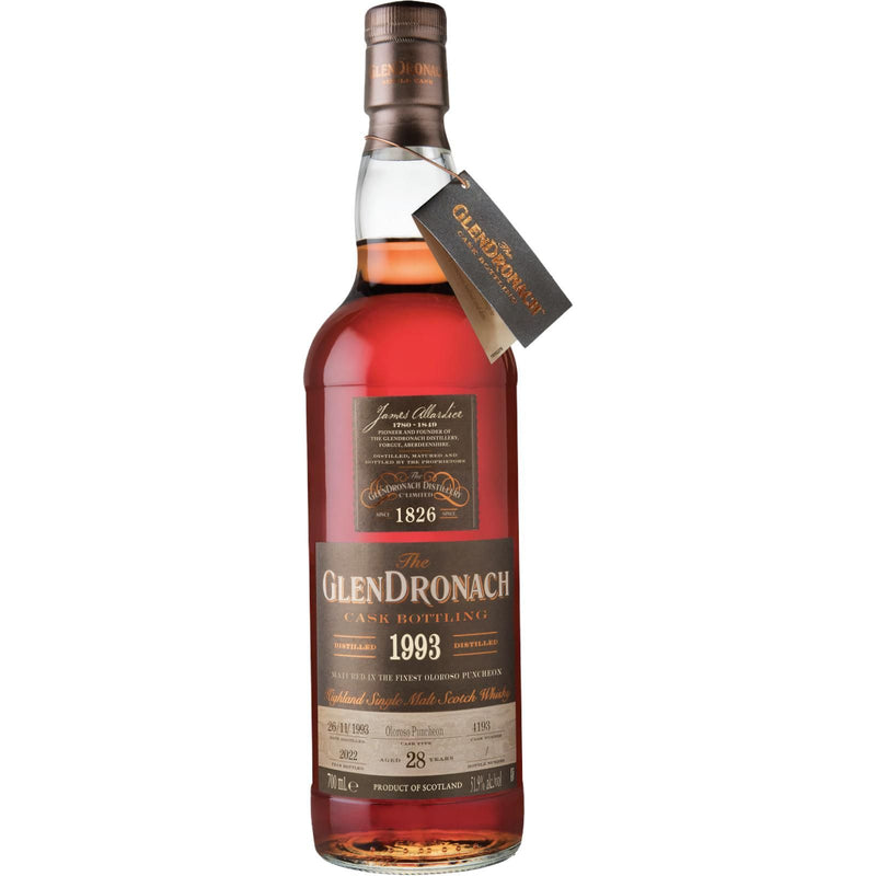 The GlenDronach 1993 28 Year Old Cask 4193 51.9% ABV 700ml