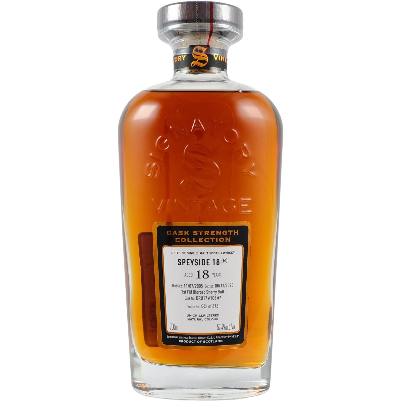 Signatory Speyside (Macallan) 2005 18 Year Old 57.4% ABV