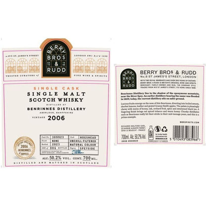 Berry Bros & Rudd Benrinnes 2006 17 Year Old