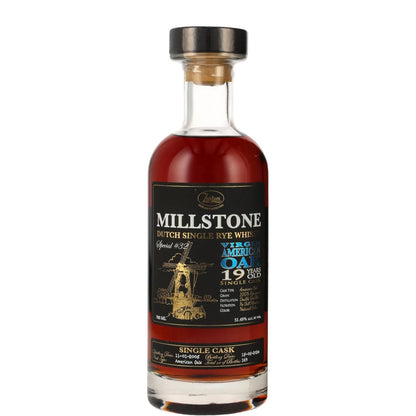 Millstone Rye 19 Year Old Single American Cask Dutch Rye Whisky