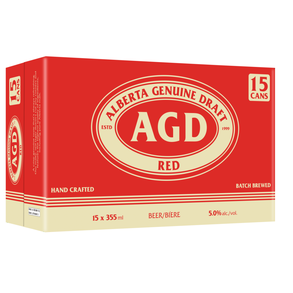 AGD Alberta Genuine Draft Red Lager 15 Cans