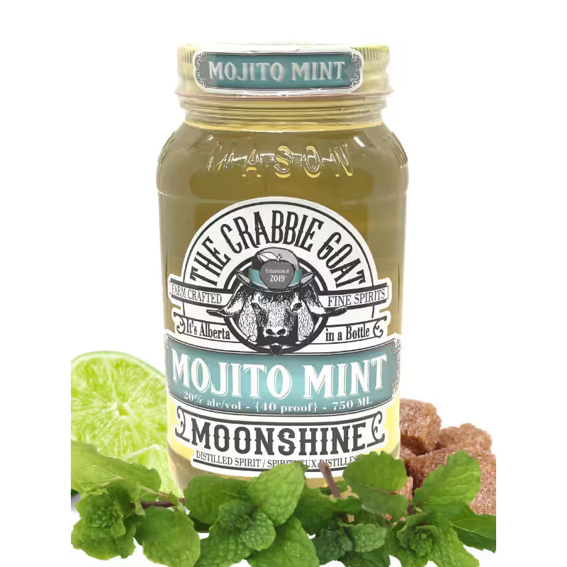 The Crabbie Goat Distillery Mojito Mint Moonshine
