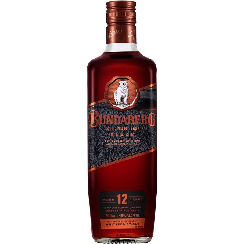 Bundaberg Black 12 Year Old Rum 700ml