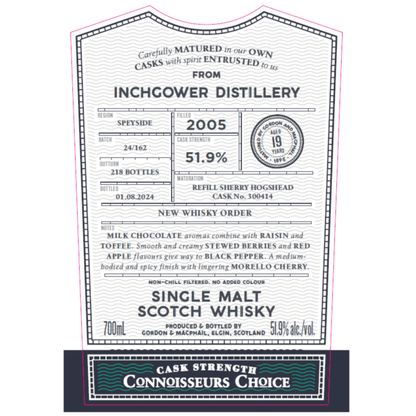 Gordon & Macphail Connoisseur's Choice Inchgower 19 Year Old 2005 #300414