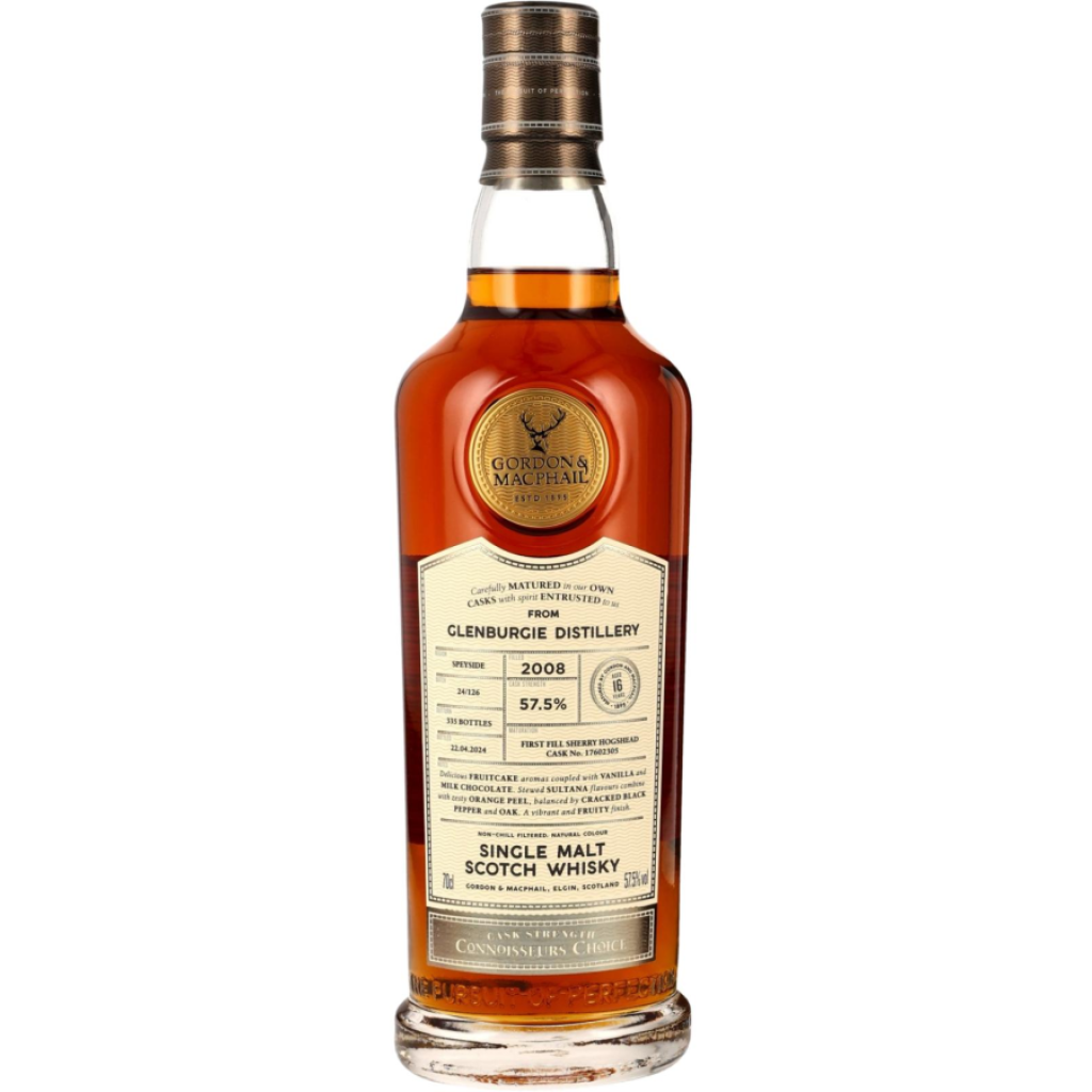 Gordon & MacPhail Connoisseur's Choice Glenburgie 2008 16 Year Old 57.5% ABV
