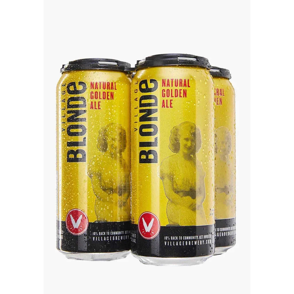Village Blonde Golden Ale 4 Tall Cans