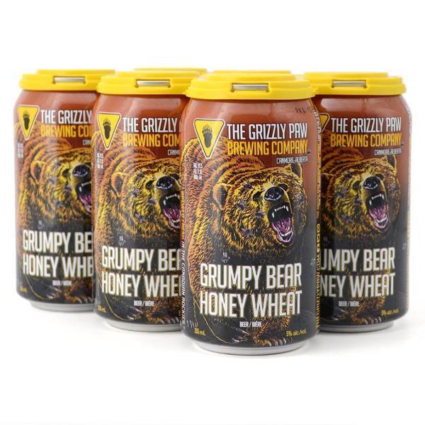 Grizzly Paw Grumpy Bear Honey Wheat 6 Cans