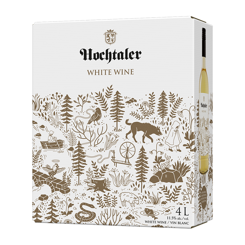 Hochtaler White 4L Bag in Box